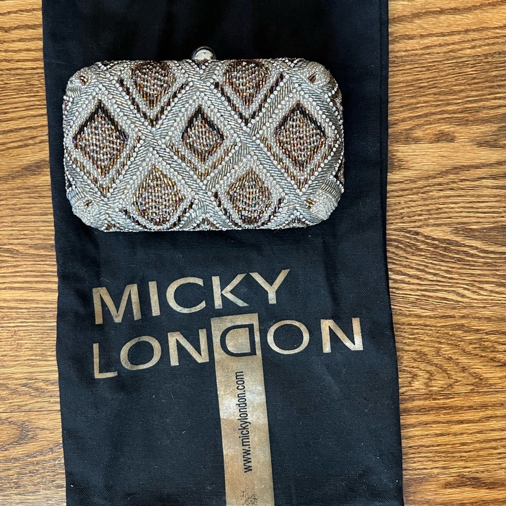 Micky London Beaded Clutch. New with tags!